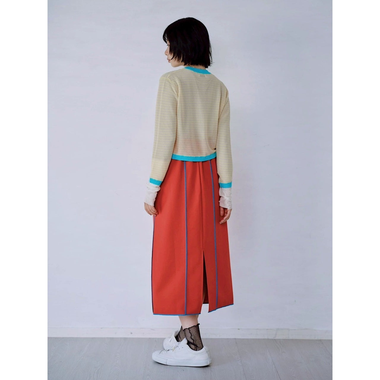 【PRE-ORDER】OUTSEAM STITCH SWEAT SKIRT
