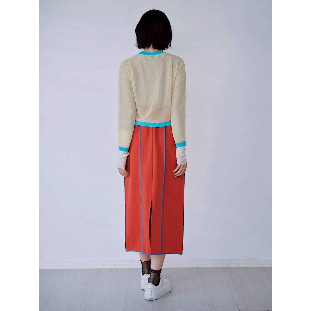 【PRE-ORDER】OUTSEAM STITCH SWEAT SKIRT