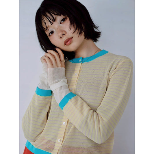 【PRE-ORDER】CONTRAST PIPING CARDIGAN