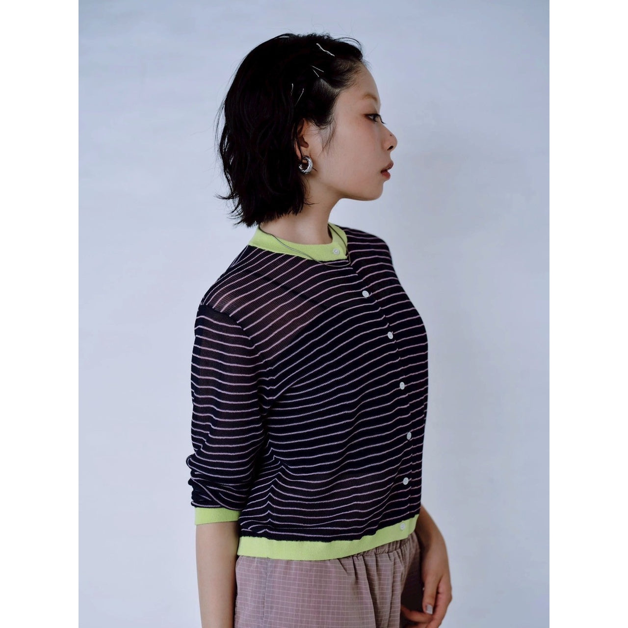 【PRE-ORDER】CONTRAST PIPING CARDIGAN