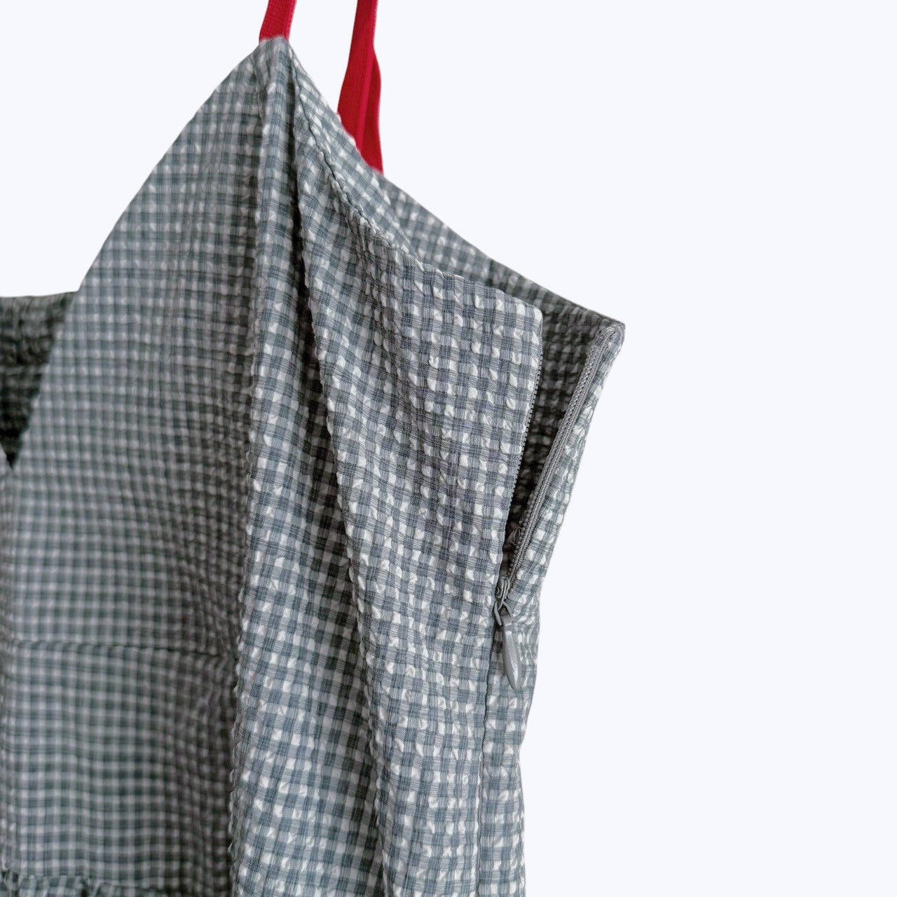 【PRE-ORDER】COLOR STRAP CHECK DRESS