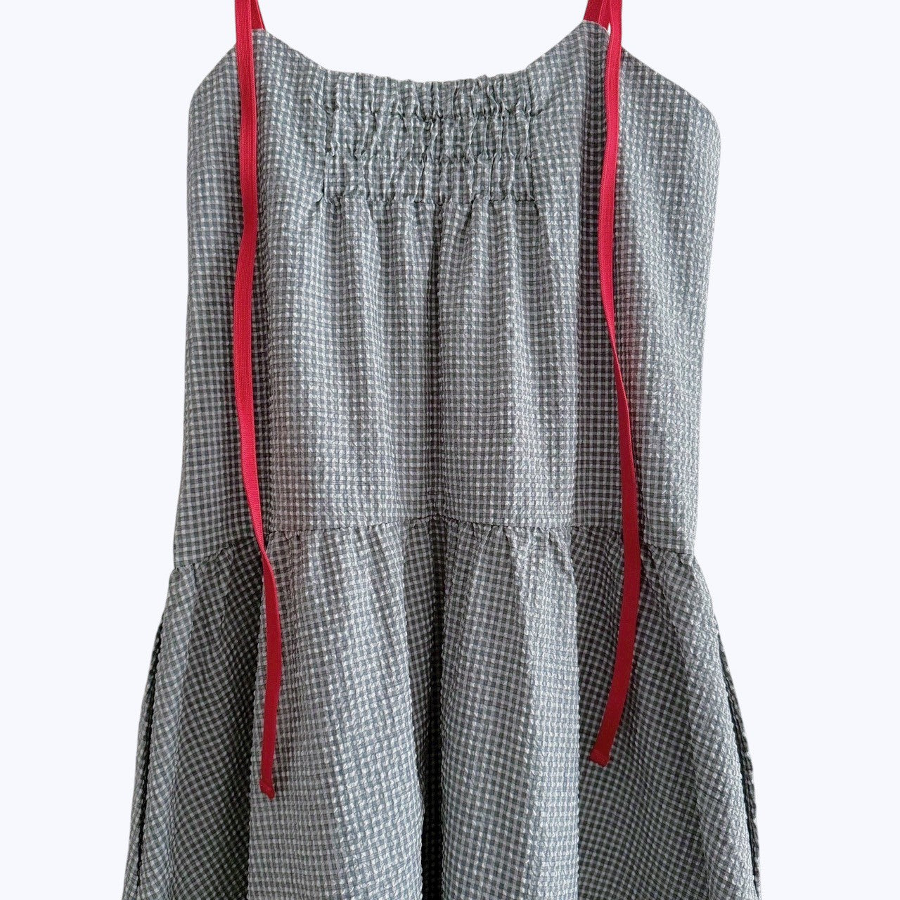 【PRE-ORDER】COLOR STRAP CHECK DRESS