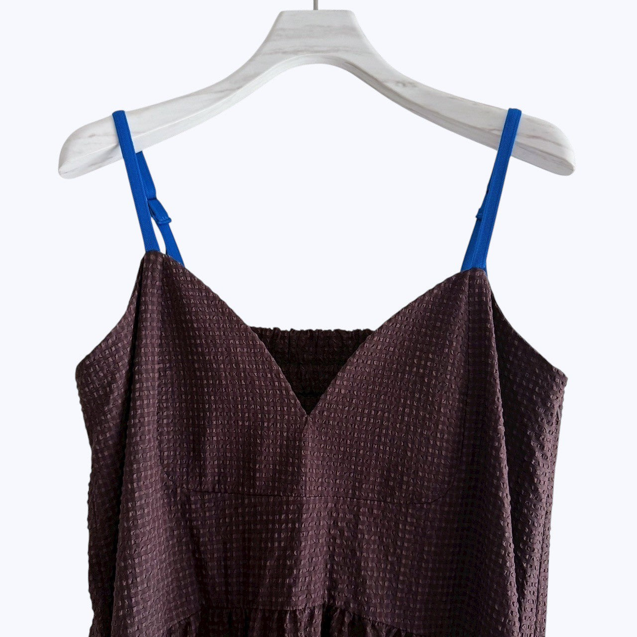 【PRE-ORDER】COLOR STRAP CHECK DRESS