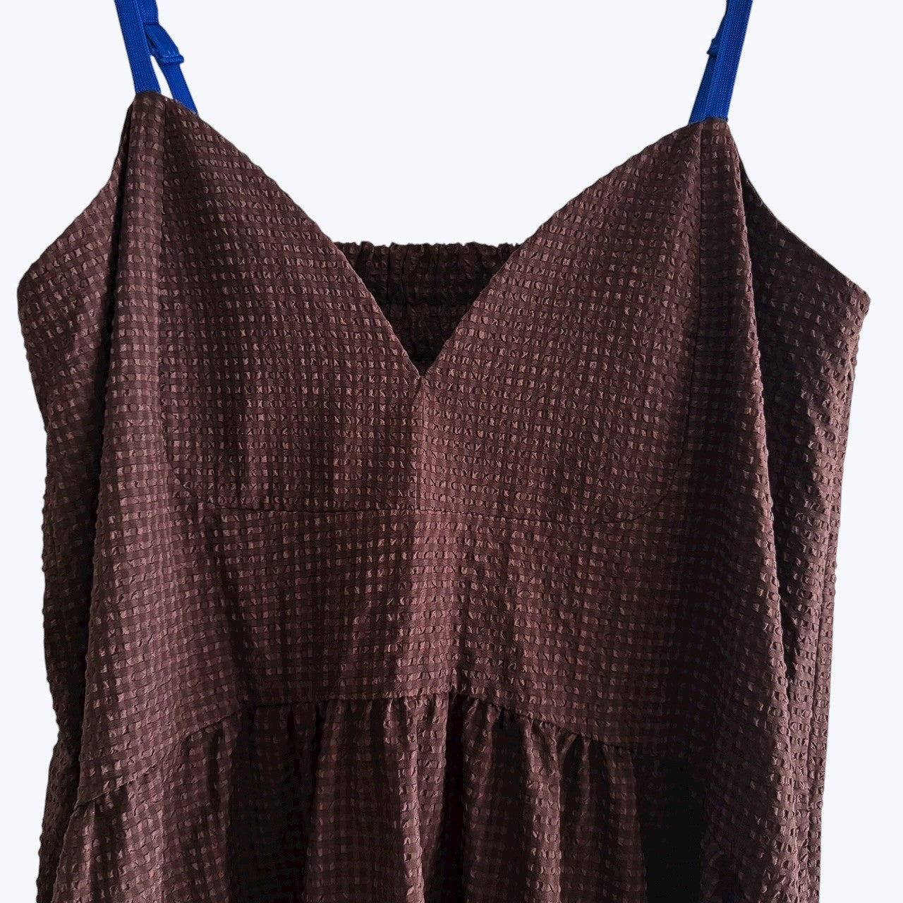 【PRE-ORDER】COLOR STRAP CHECK DRESS