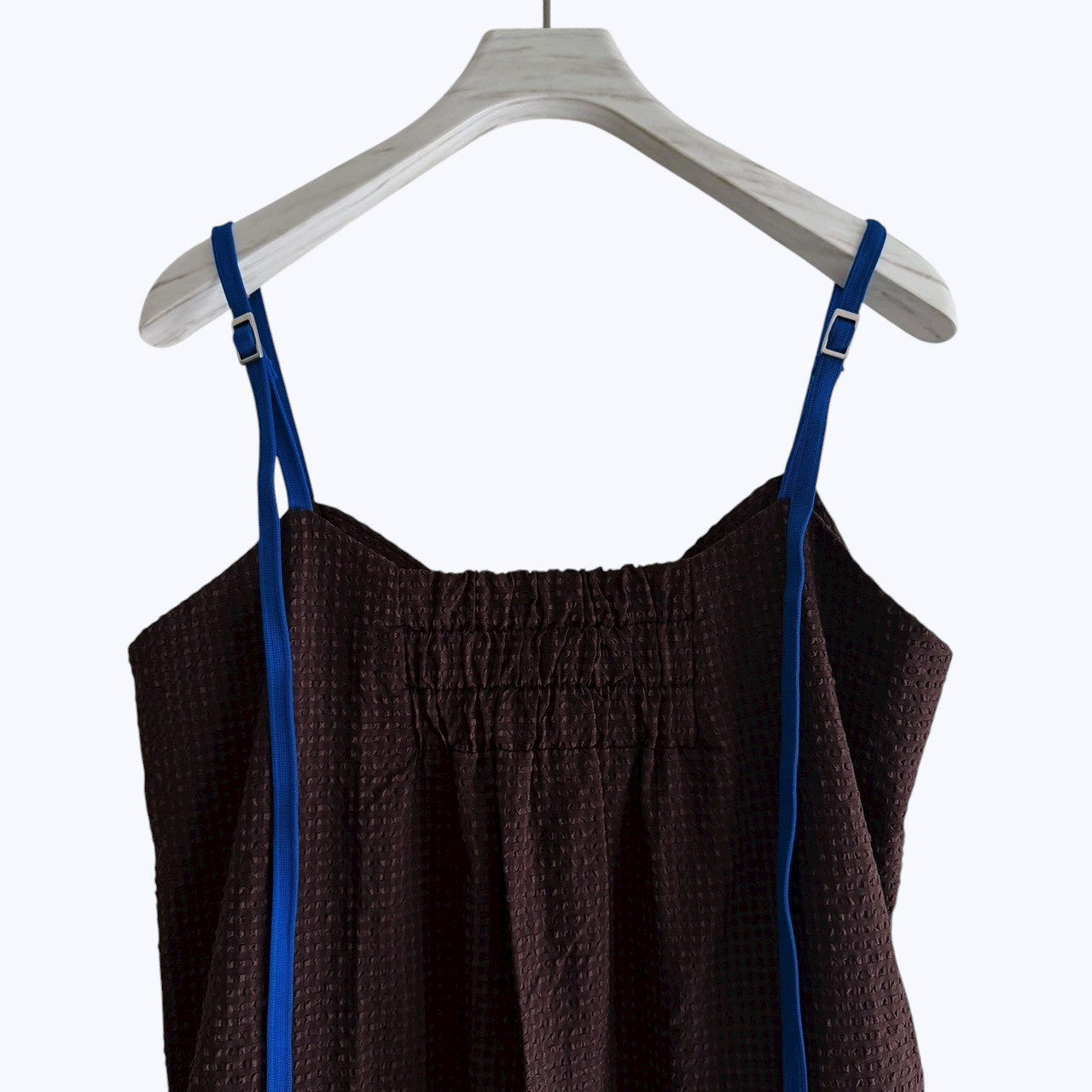 【PRE-ORDER】COLOR STRAP CHECK DRESS