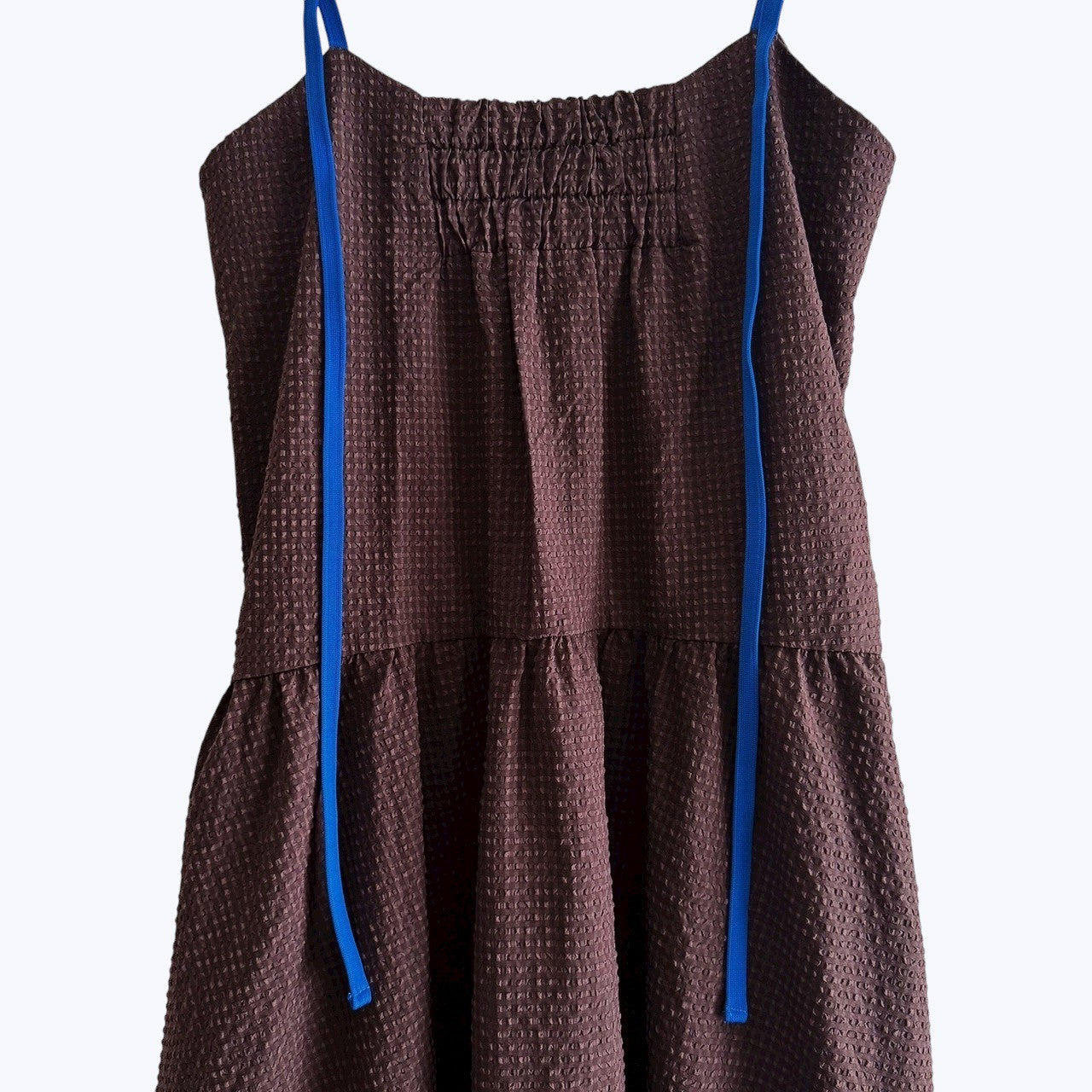 【PRE-ORDER】COLOR STRAP CHECK DRESS