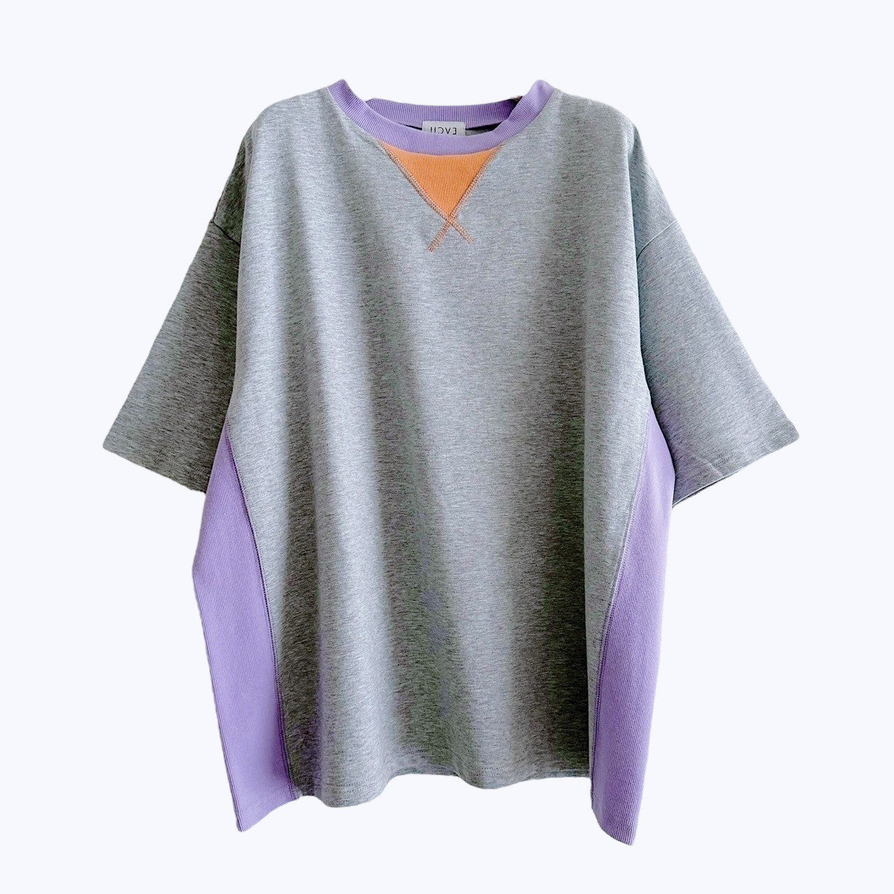 【PRE-ORDER】COLOR PANEL SWEAT TEE