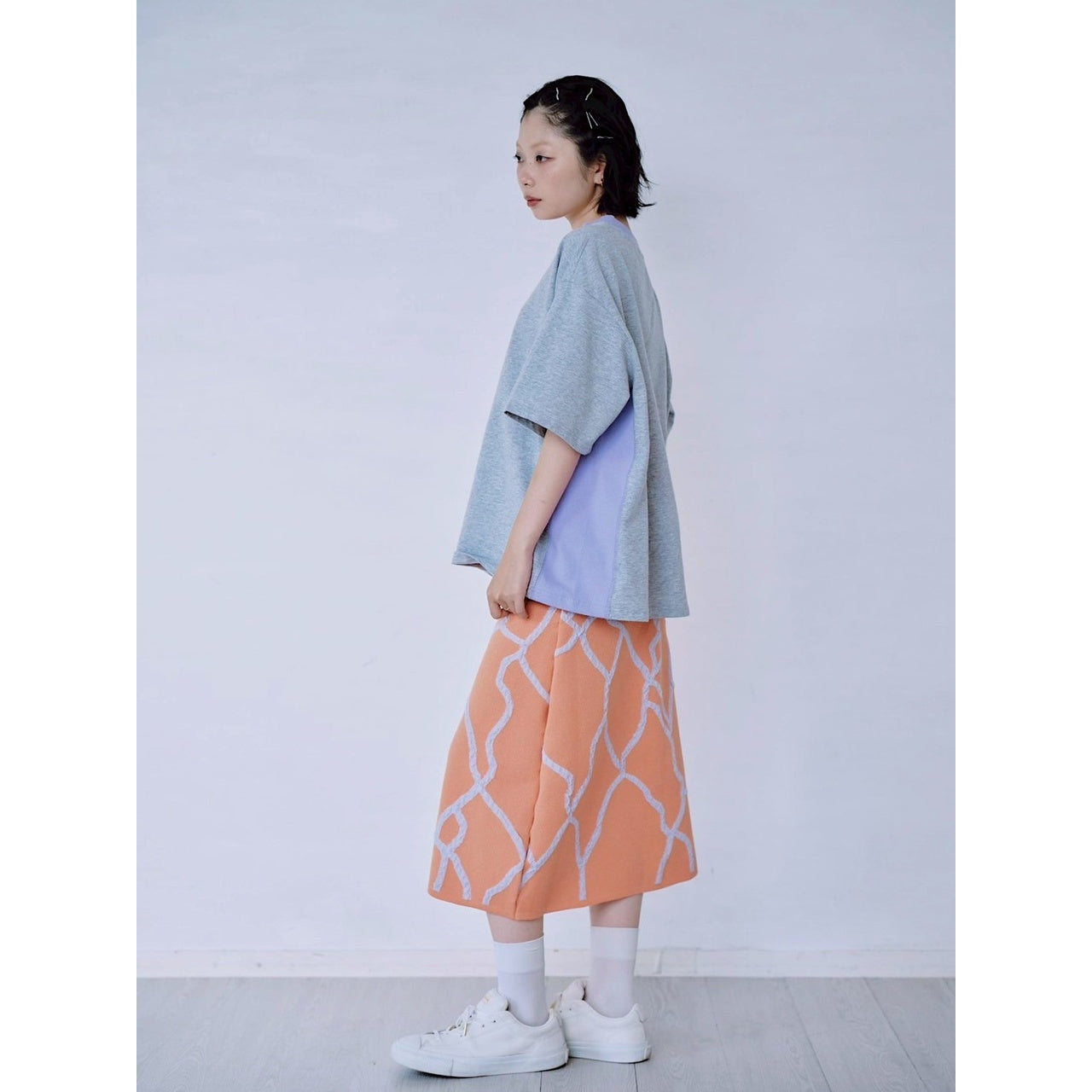 【PRE-ORDER】COLOR PANEL SWEAT TEE