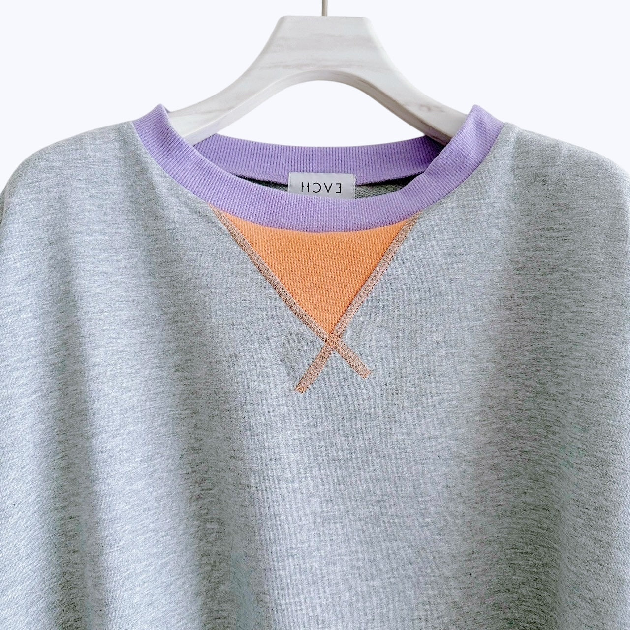 【PRE-ORDER】COLOR PANEL SWEAT TEE