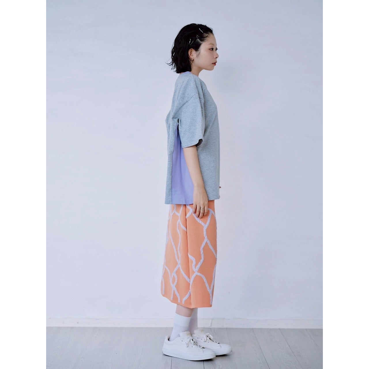 【PRE-ORDER】COLOR PANEL SWEAT TEE