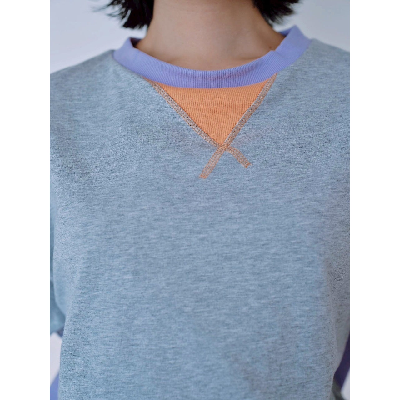 【PRE-ORDER】COLOR PANEL SWEAT TEE