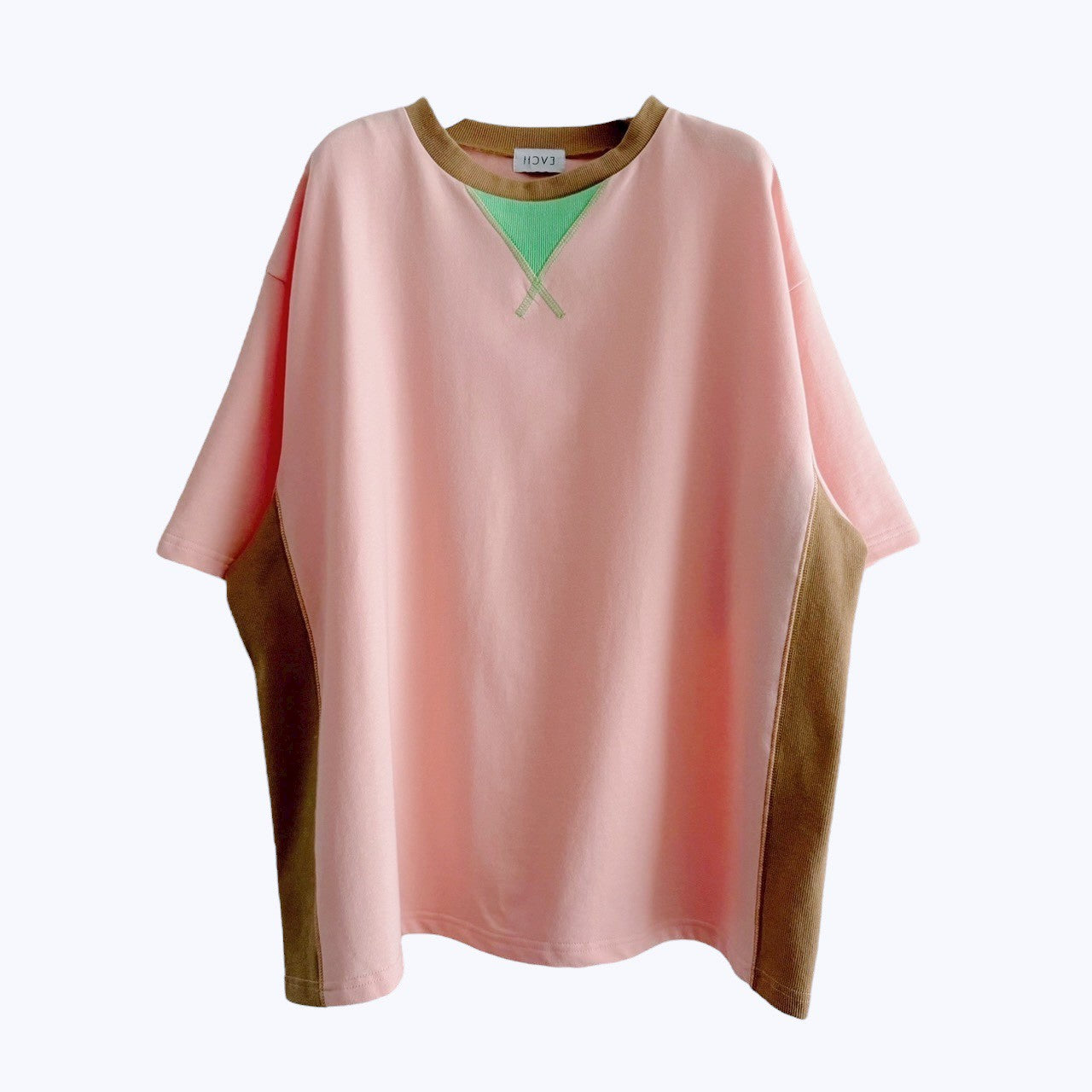 【PRE-ORDER】COLOR PANEL SWEAT TEE