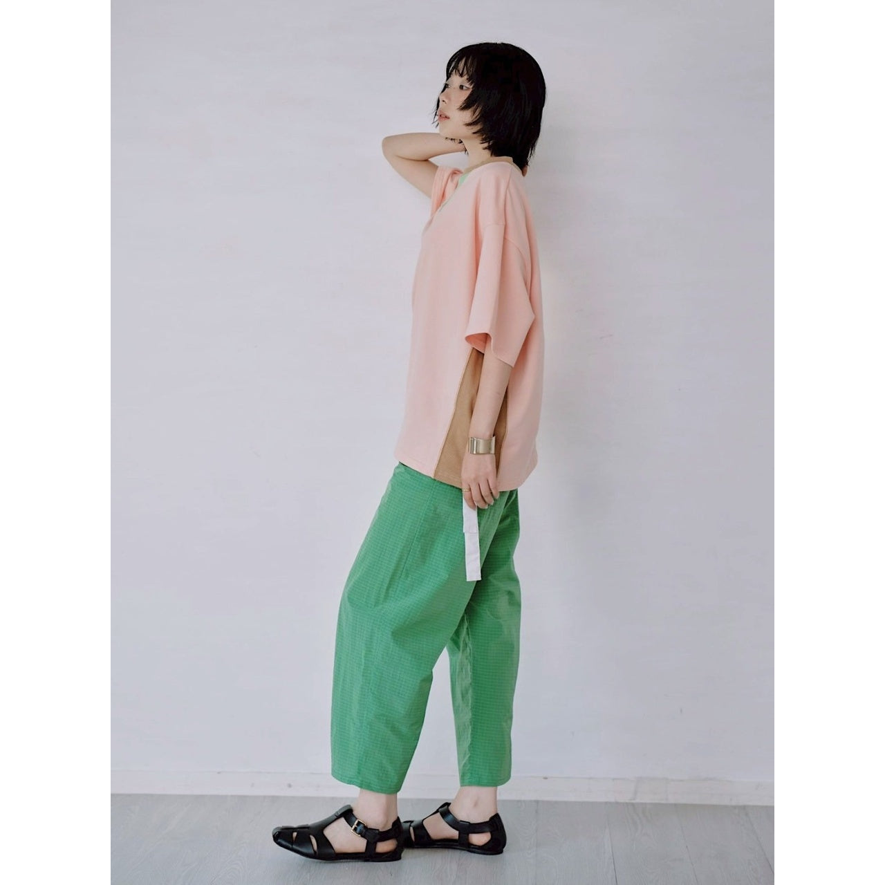 【PRE-ORDER】COLOR PANEL SWEAT TEE