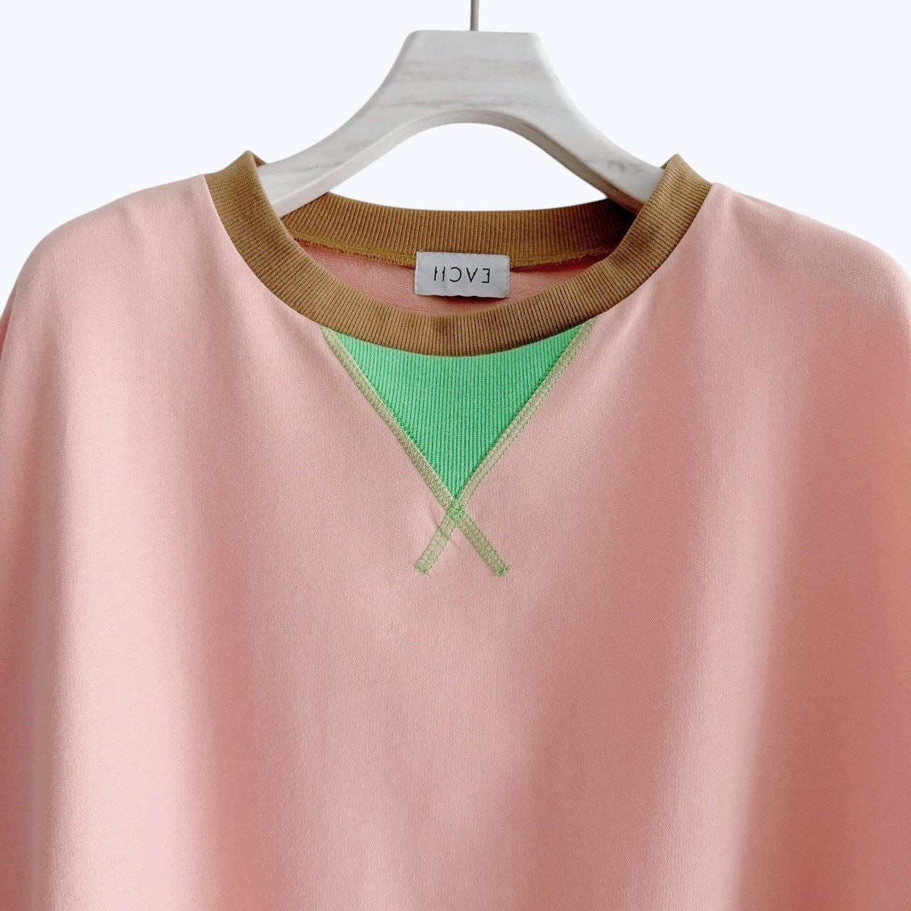 【PRE-ORDER】COLOR PANEL SWEAT TEE