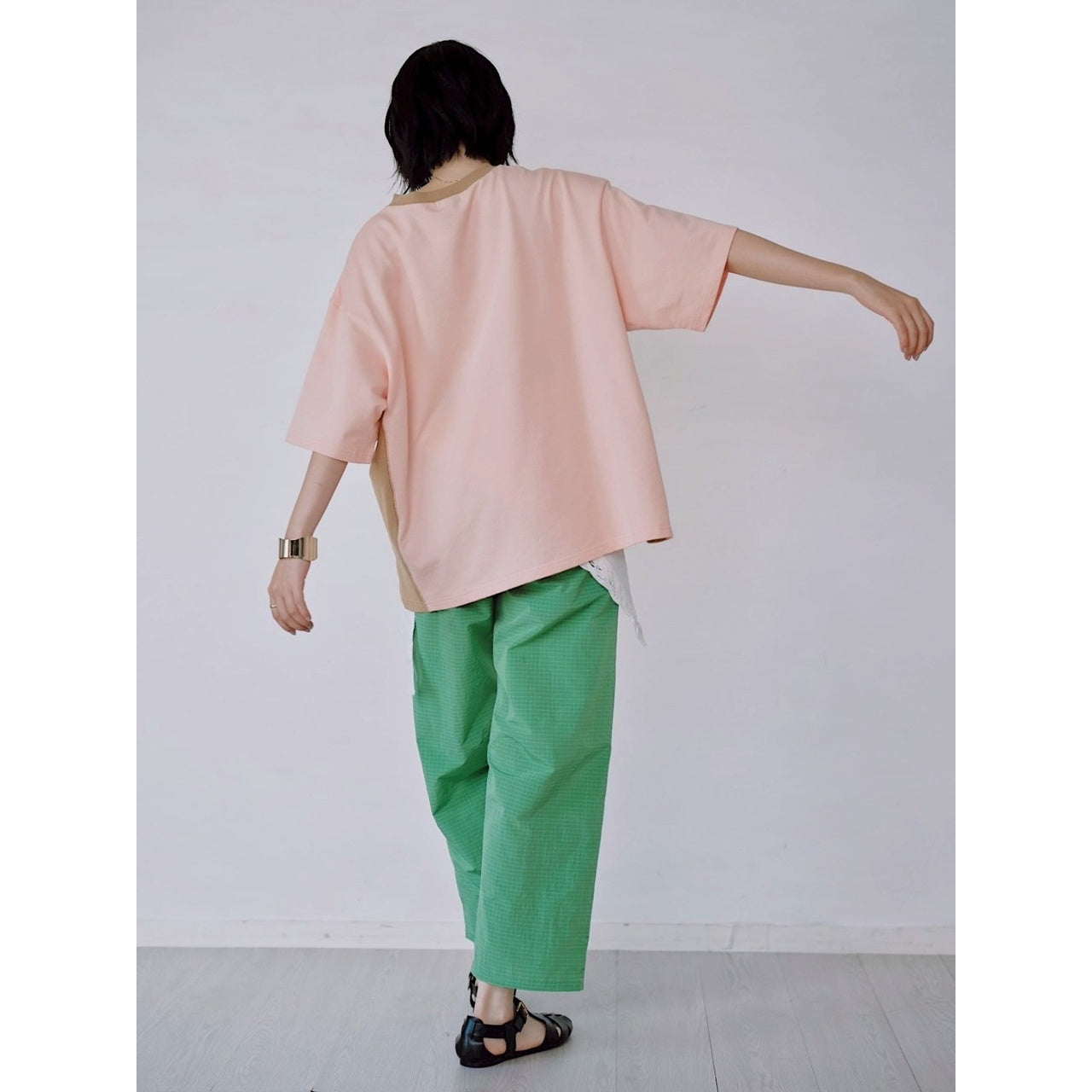 【PRE-ORDER】COLOR PANEL SWEAT TEE