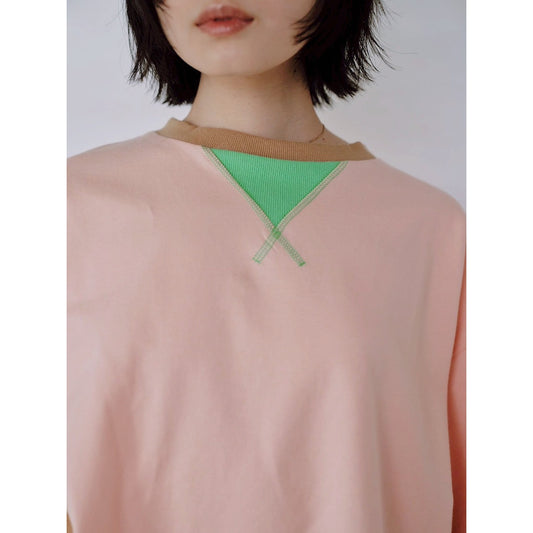 【PRE-ORDER】COLOR PANEL SWEAT TEE