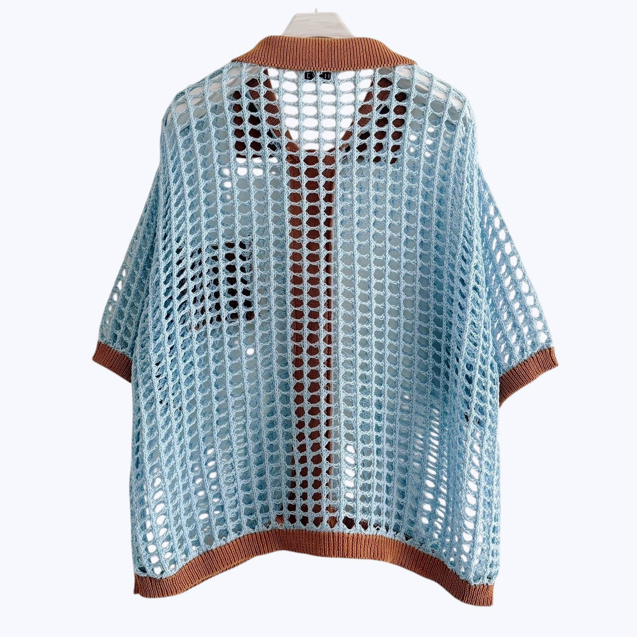 【PRE-ORDER】COLOR TRIM MESH KNIT CARDIGAN