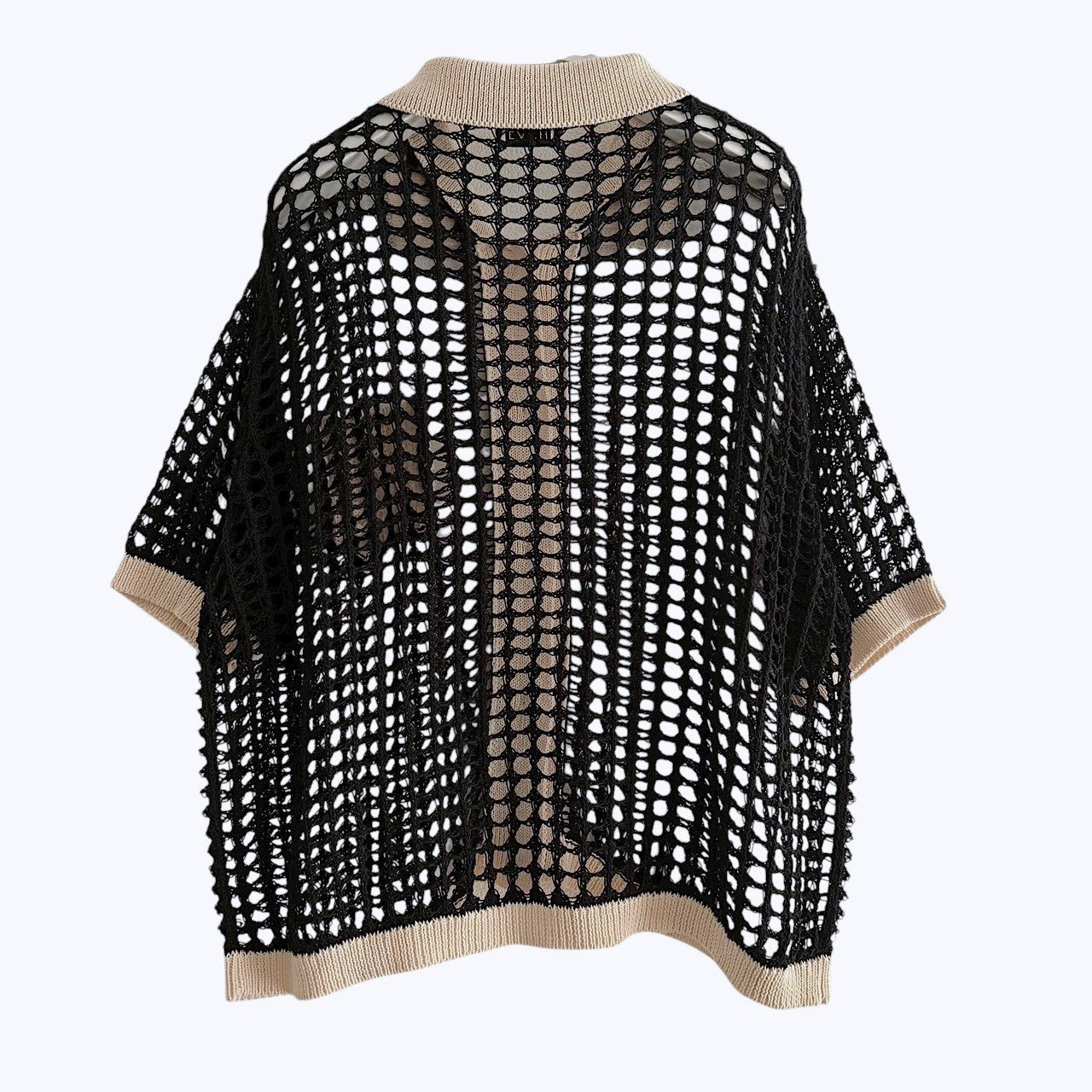 【PRE-ORDER】COLOR TRIM MESH KNIT CARDIGAN