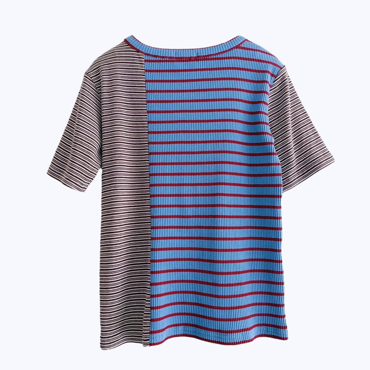 【PRE-ORDER】MIX STRIPE RIB TEE