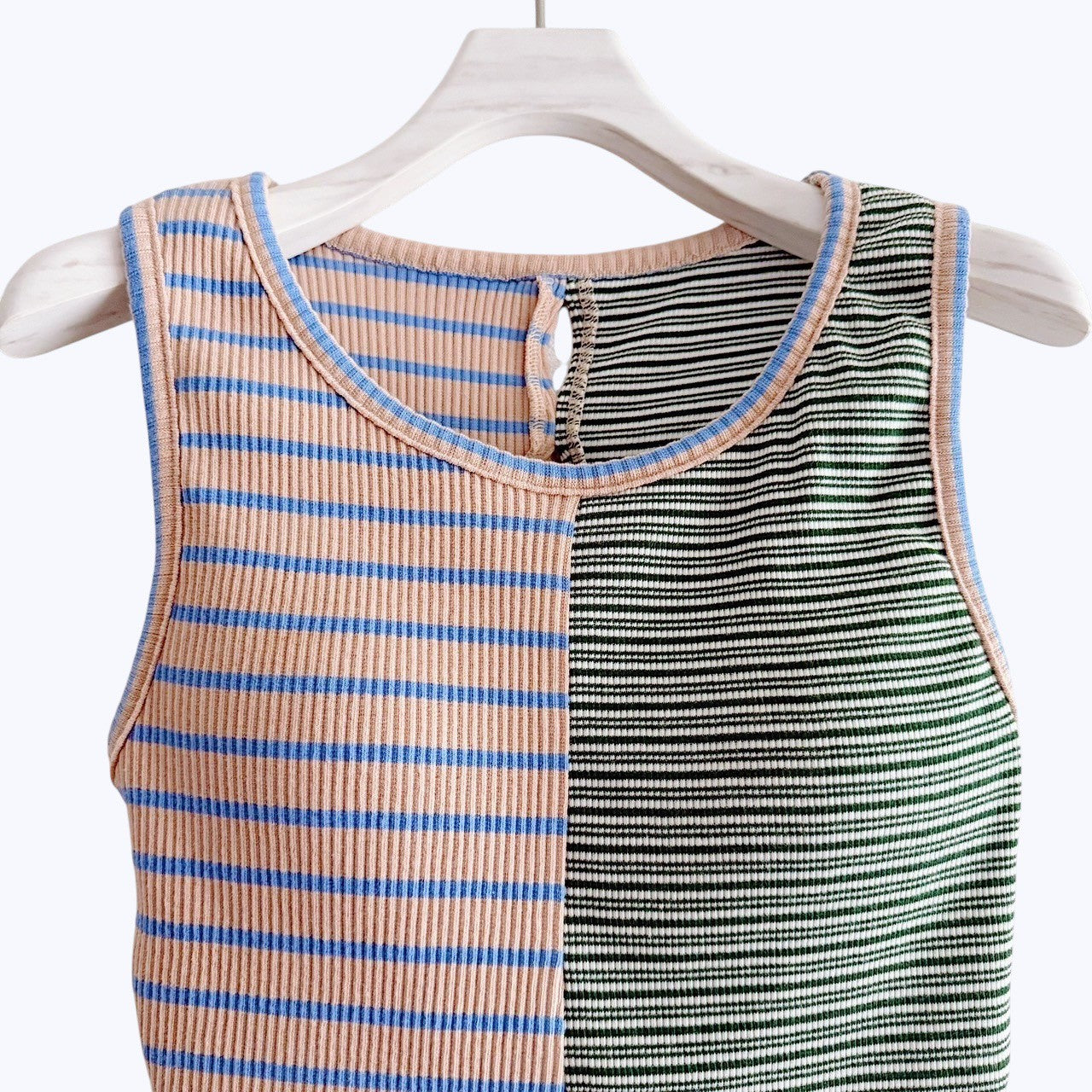 【PRE-ORDER】MIX STRIPE RIB TANK