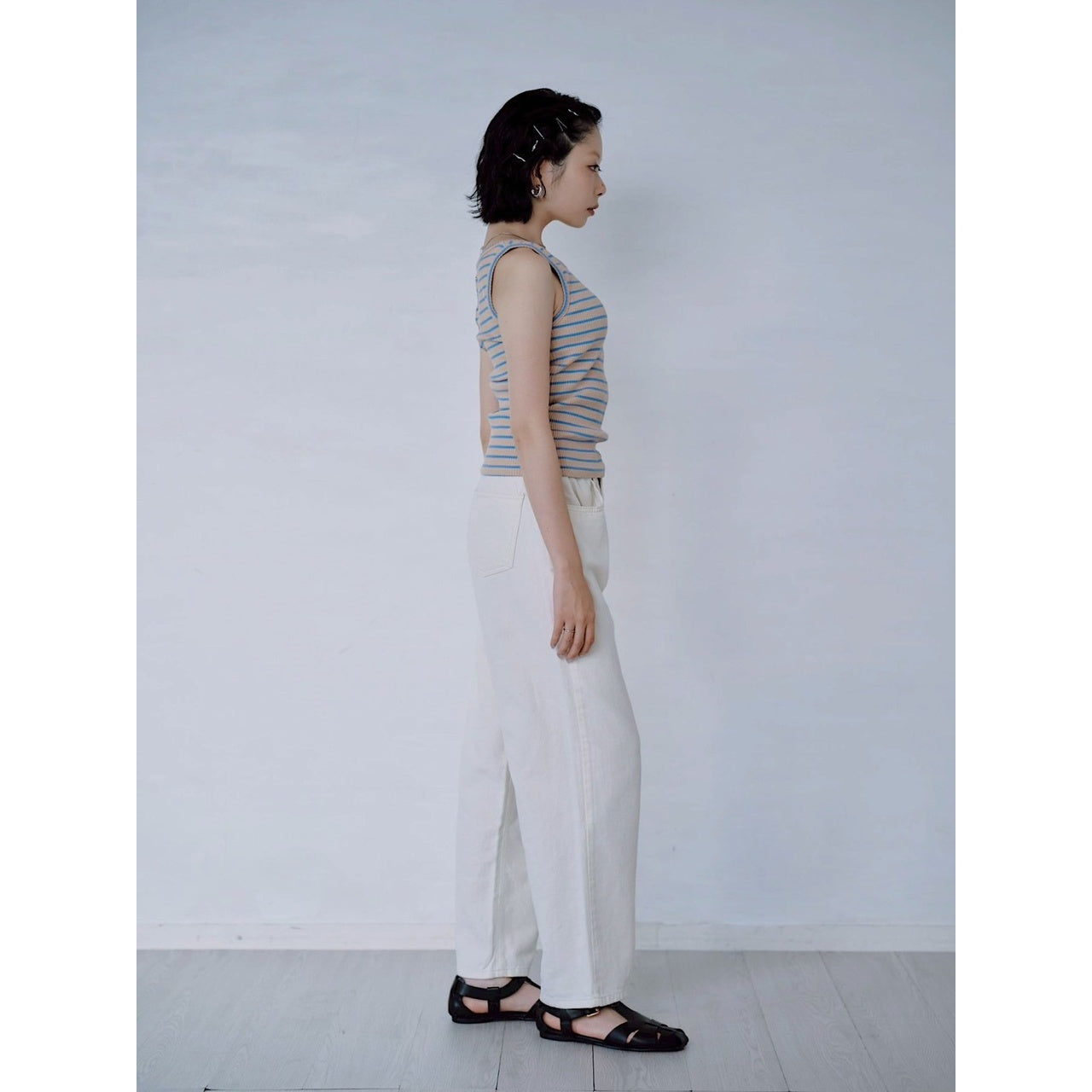 【PRE-ORDER】MIX STRIPE RIB TANK