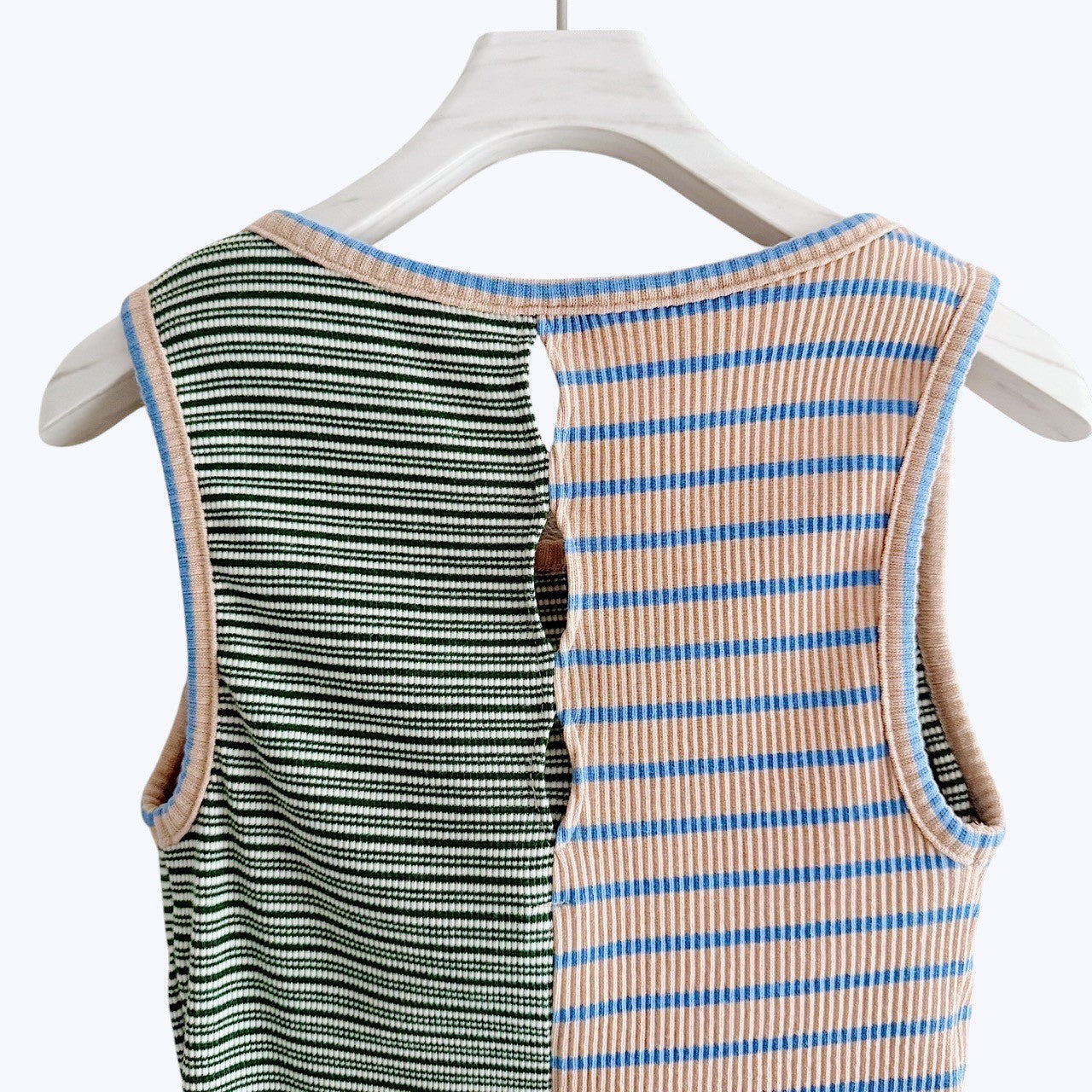 【PRE-ORDER】MIX STRIPE RIB TANK