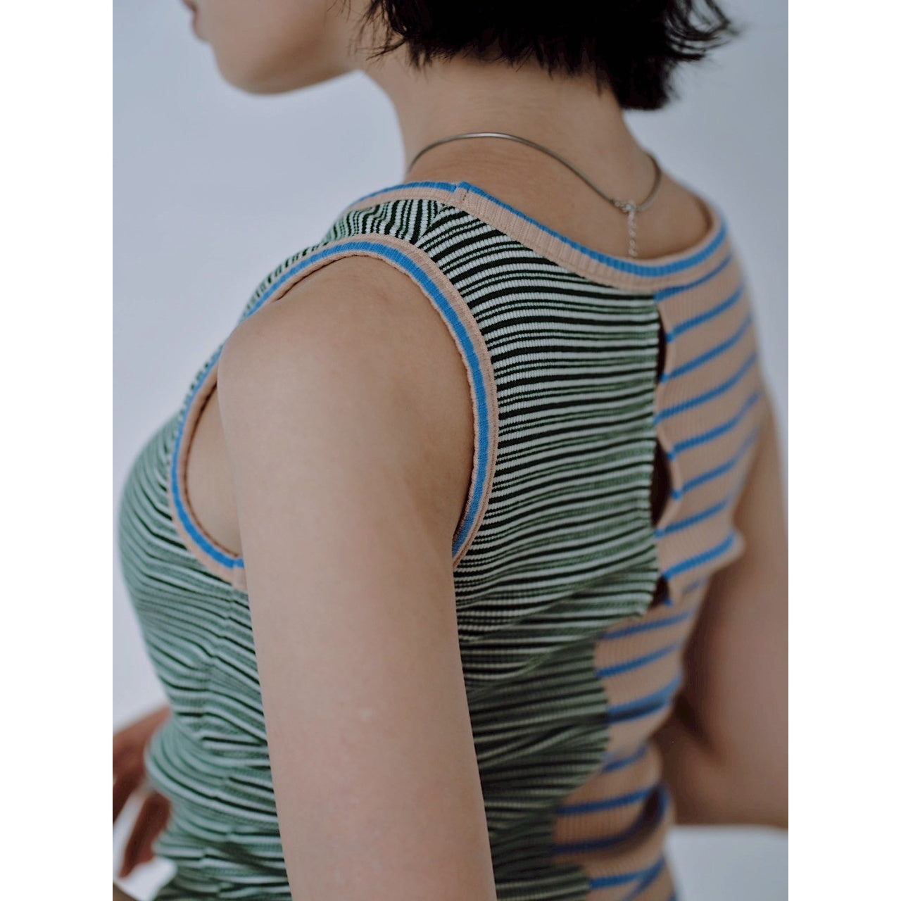 【PRE-ORDER】MIX STRIPE RIB TANK