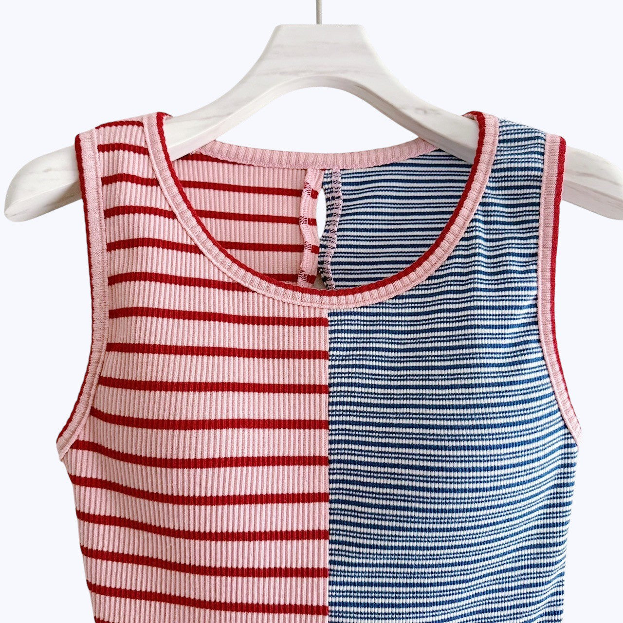 【PRE-ORDER】MIX STRIPE RIB TANK