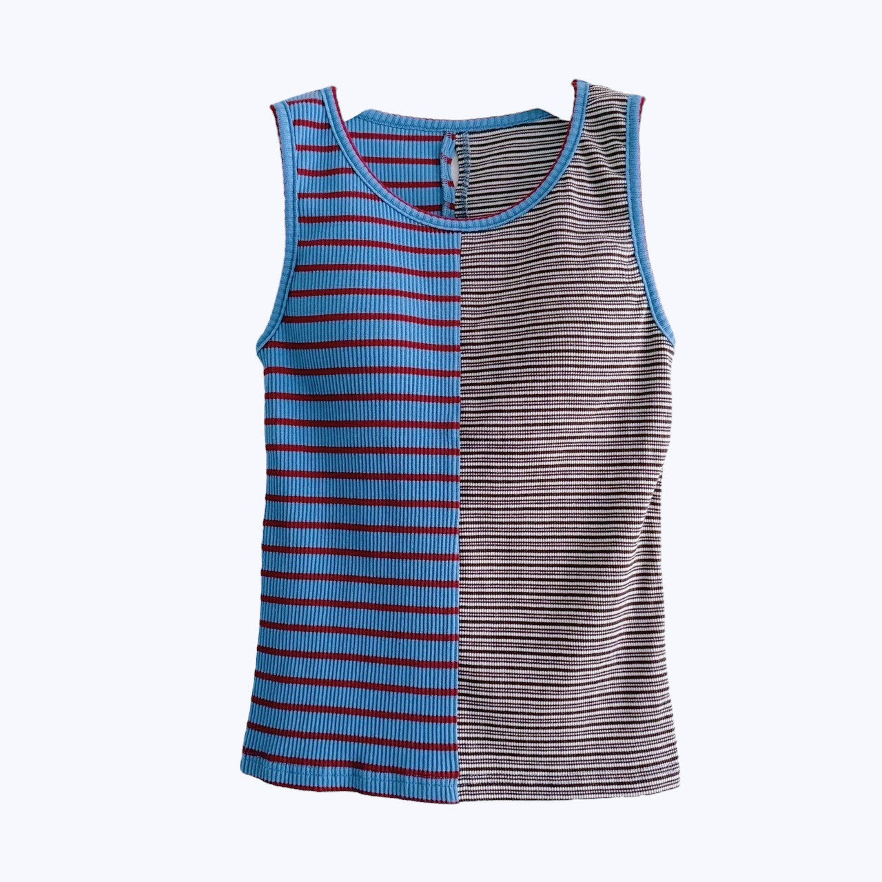【PRE-ORDER】MIX STRIPE RIB TANK