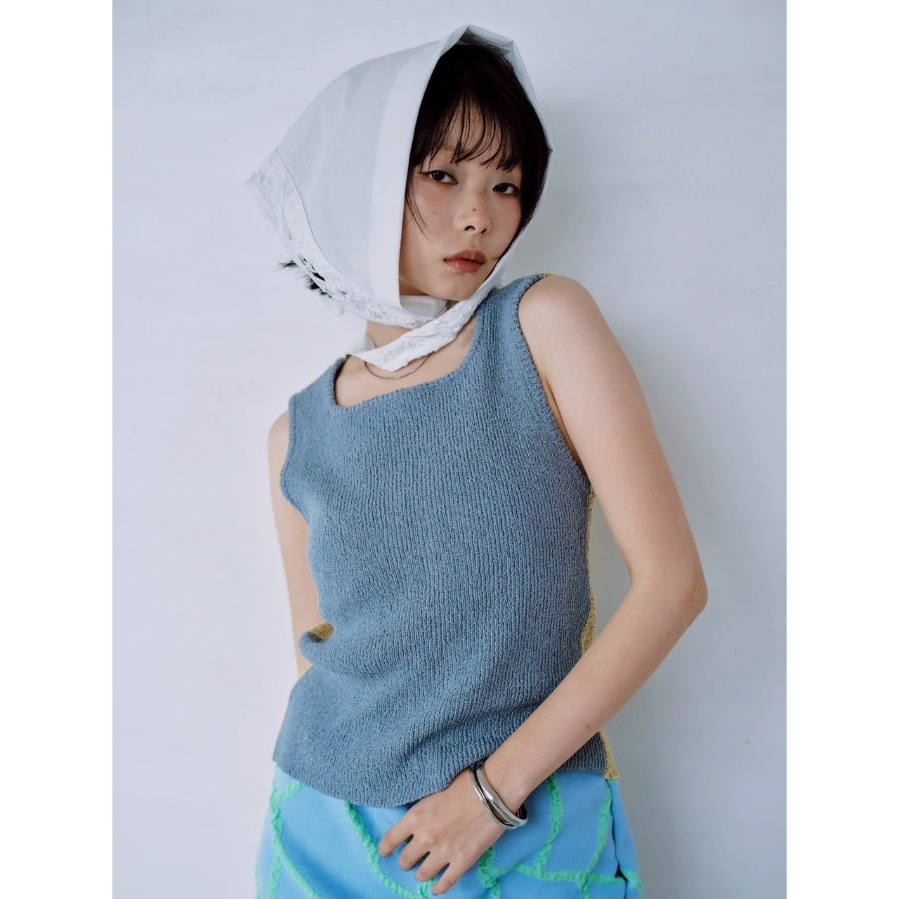 【PRE-ORDER】DUAL WEAR ZIP-FRONT KNIT VEST