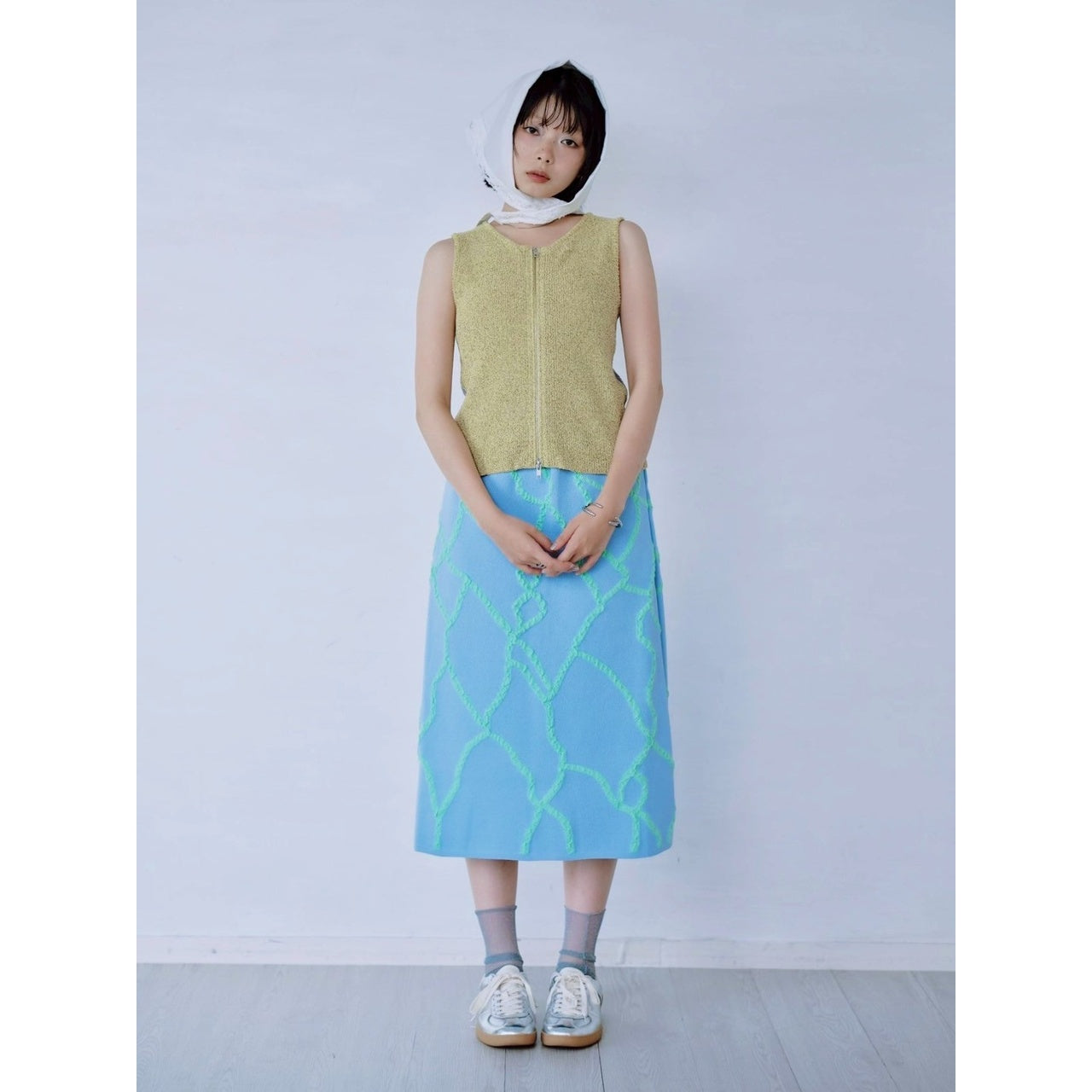 【PRE-ORDER】DUAL WEAR ZIP-FRONT KNIT VEST