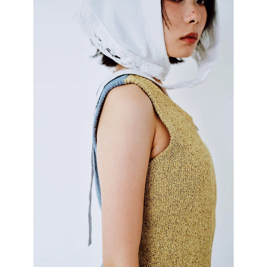 【PRE-ORDER】DUAL WEAR ZIP-FRONT KNIT VEST