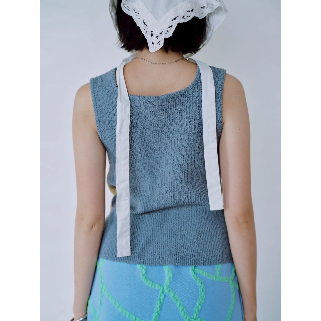 【PRE-ORDER】DUAL WEAR ZIP-FRONT KNIT VEST