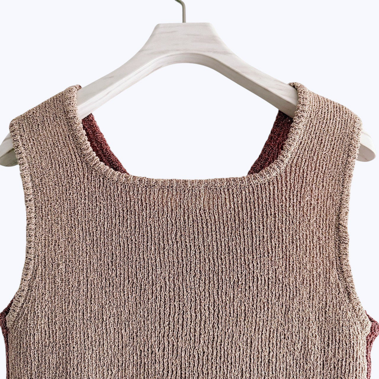 【PRE-ORDER】DUAL WEAR ZIP-FRONT KNIT VEST