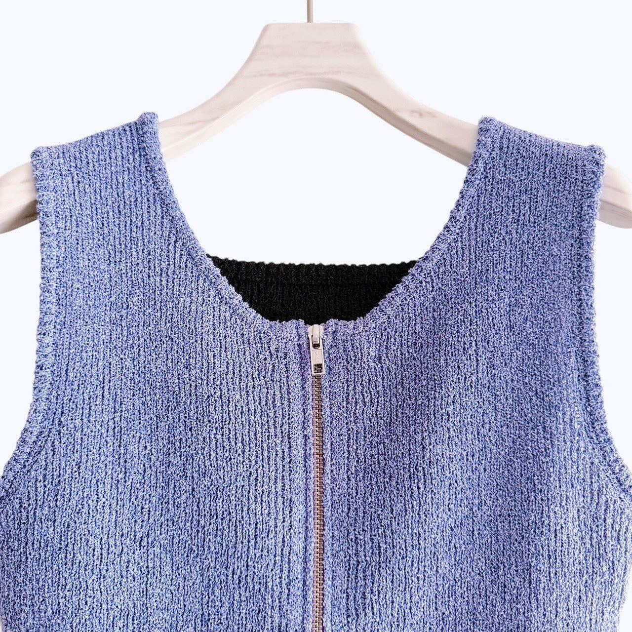 【PRE-ORDER】DUAL WEAR ZIP-FRONT KNIT VEST