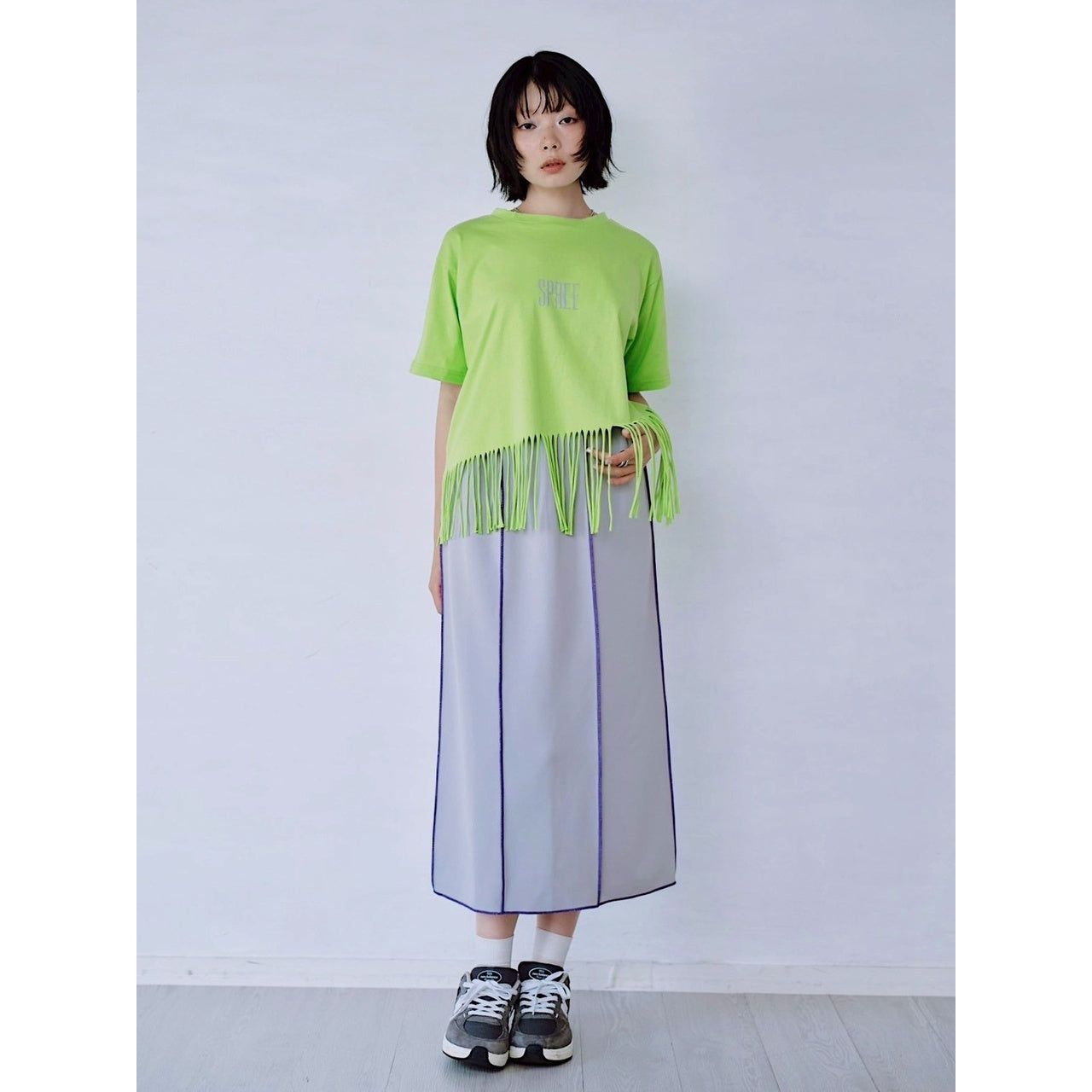 【PRE-ORDER】OUTSEAM STITCH SWEAT SKIRT
