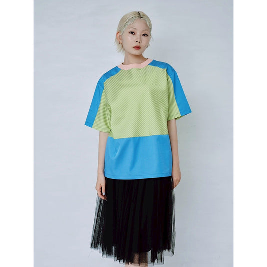 【PRE-ORDER】MULTI STRIPE SWITCHING 2WAY TOP