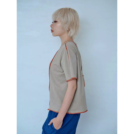 【PRE-ORDER】CONTRAST STITCH T-SHIRT