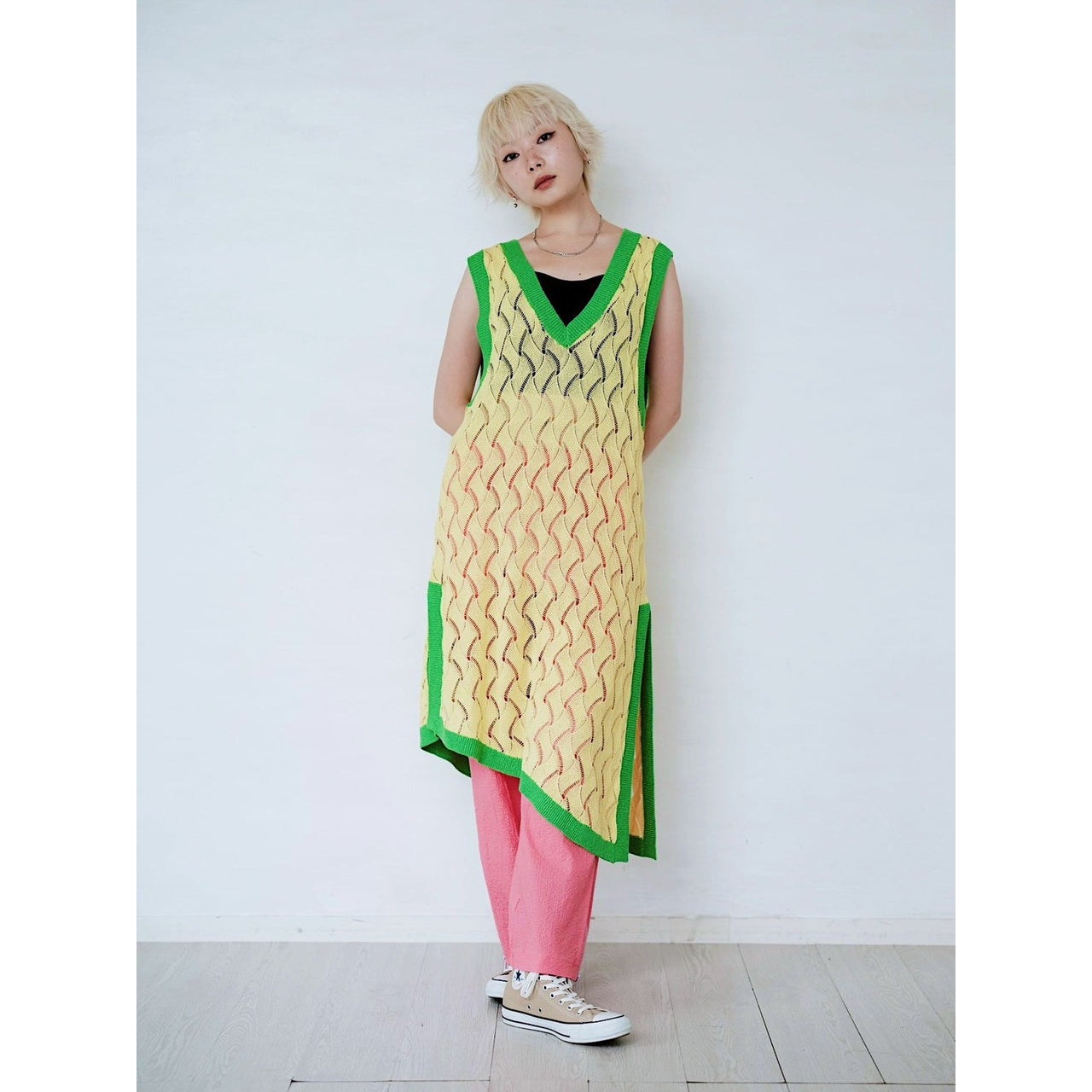 【PRE-ORDER】OPENWORK KNIT DRESS