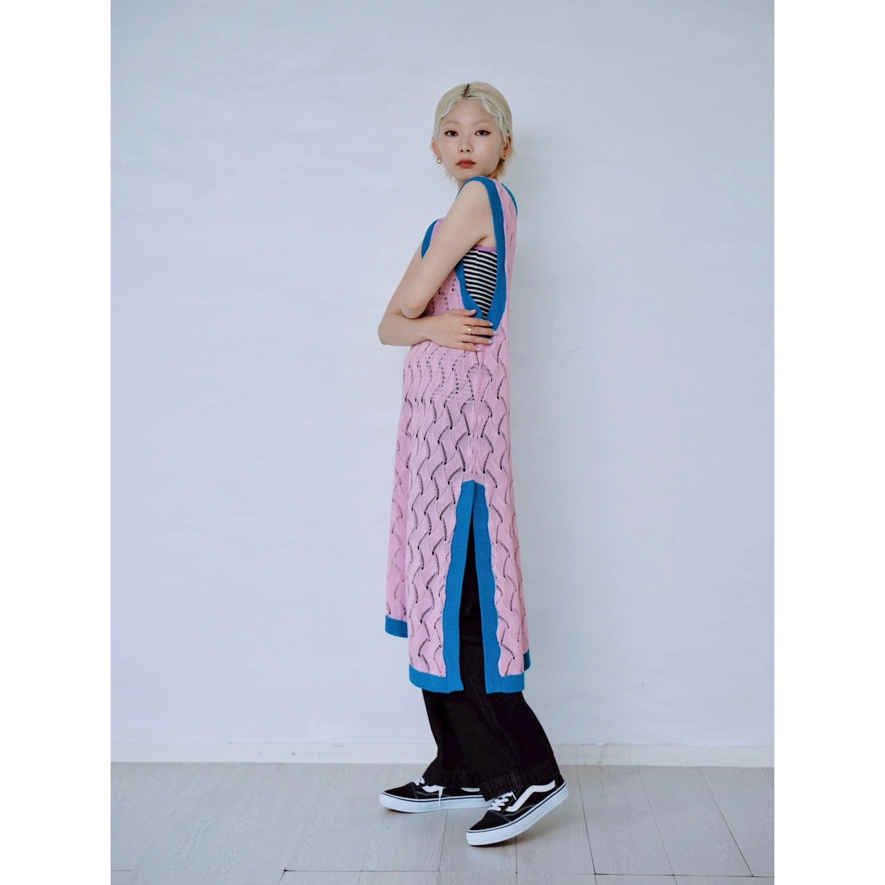 【PRE-ORDER】OPENWORK KNIT DRESS