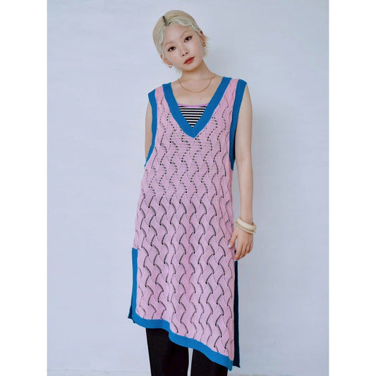 【PRE-ORDER】OPENWORK KNIT DRESS
