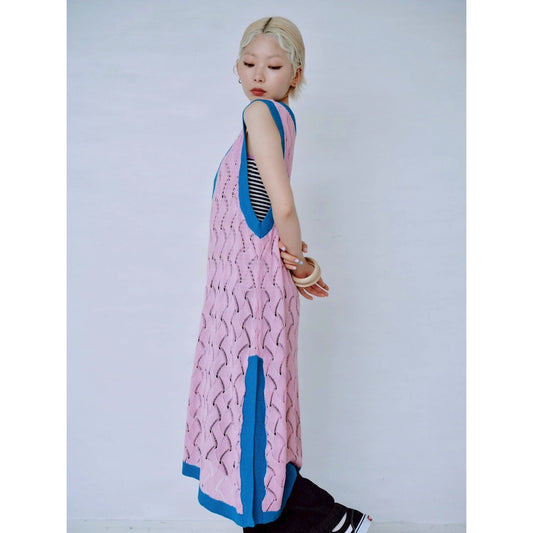 【PRE-ORDER】OPENWORK KNIT DRESS