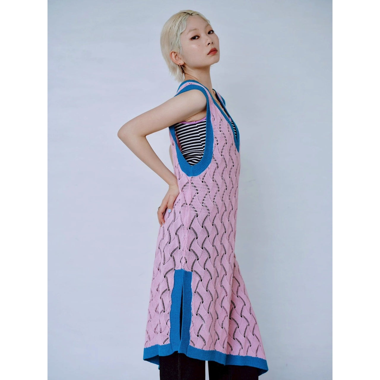 【PRE-ORDER】OPENWORK KNIT DRESS