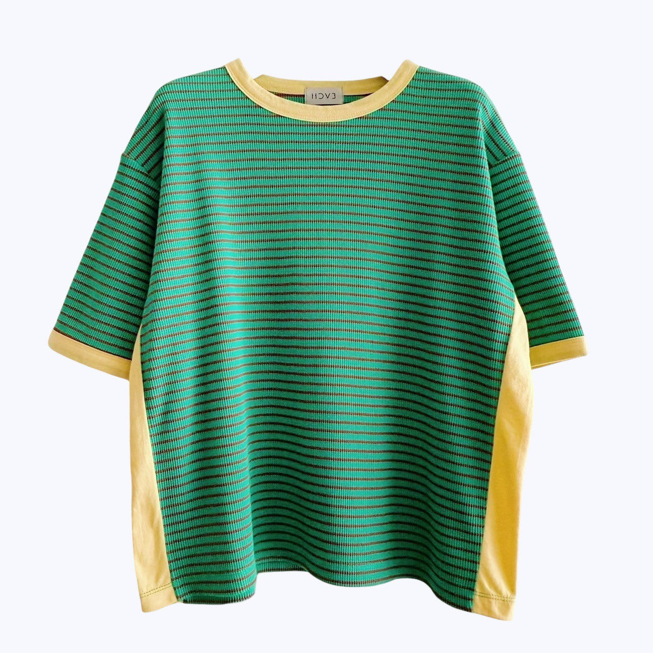 【PRE-ORDER】COLOR BLOCK STRIPED T-SHIRT