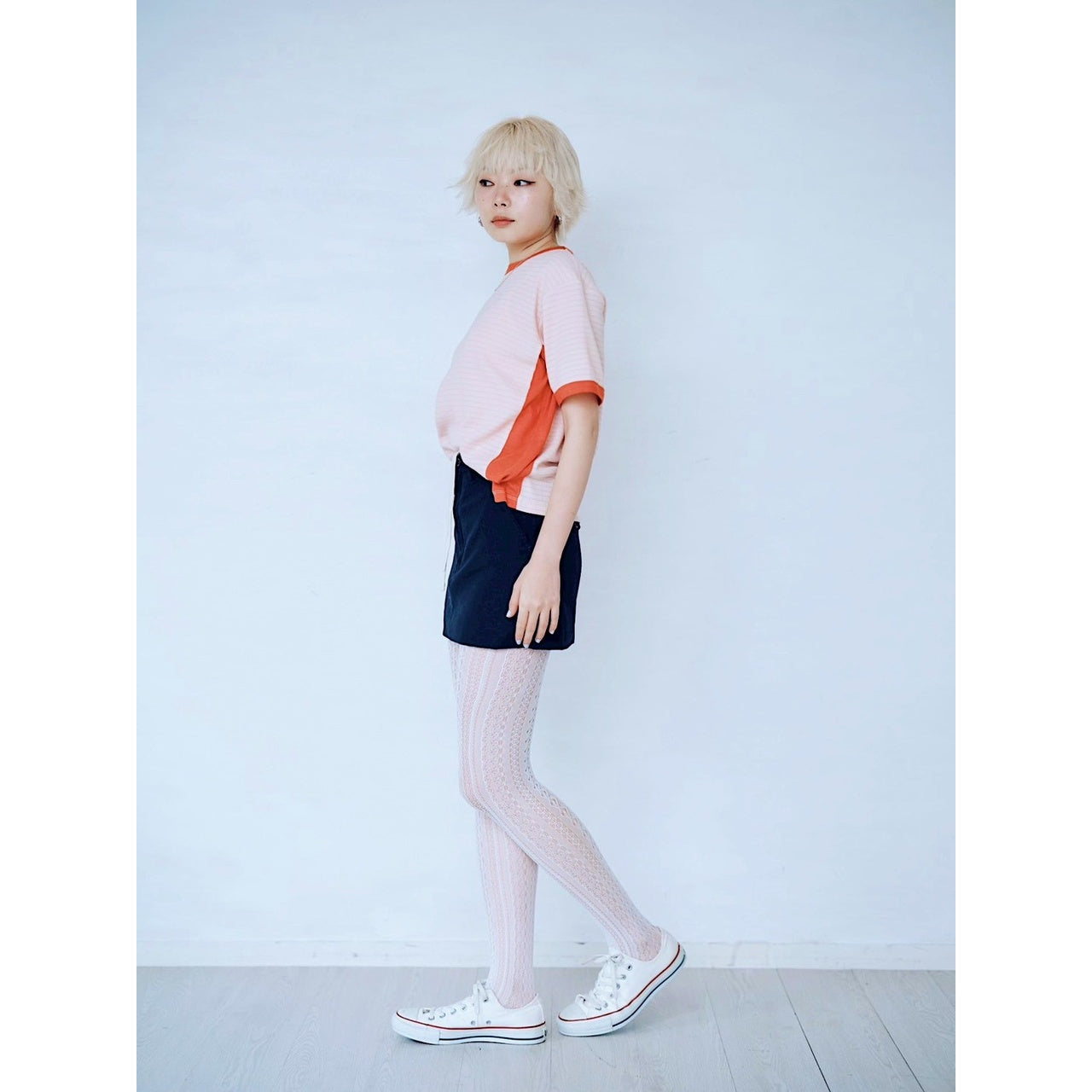 【PRE-ORDER】COLOR BLOCK STRIPED T-SHIRT