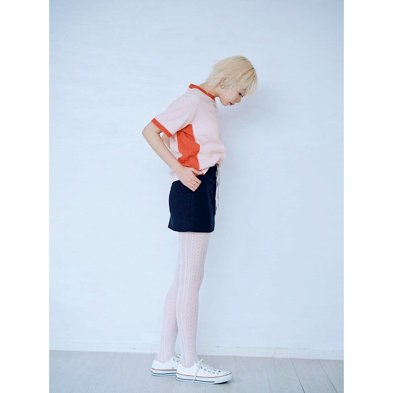 【PRE-ORDER】COLOR BLOCK STRIPED T-SHIRT