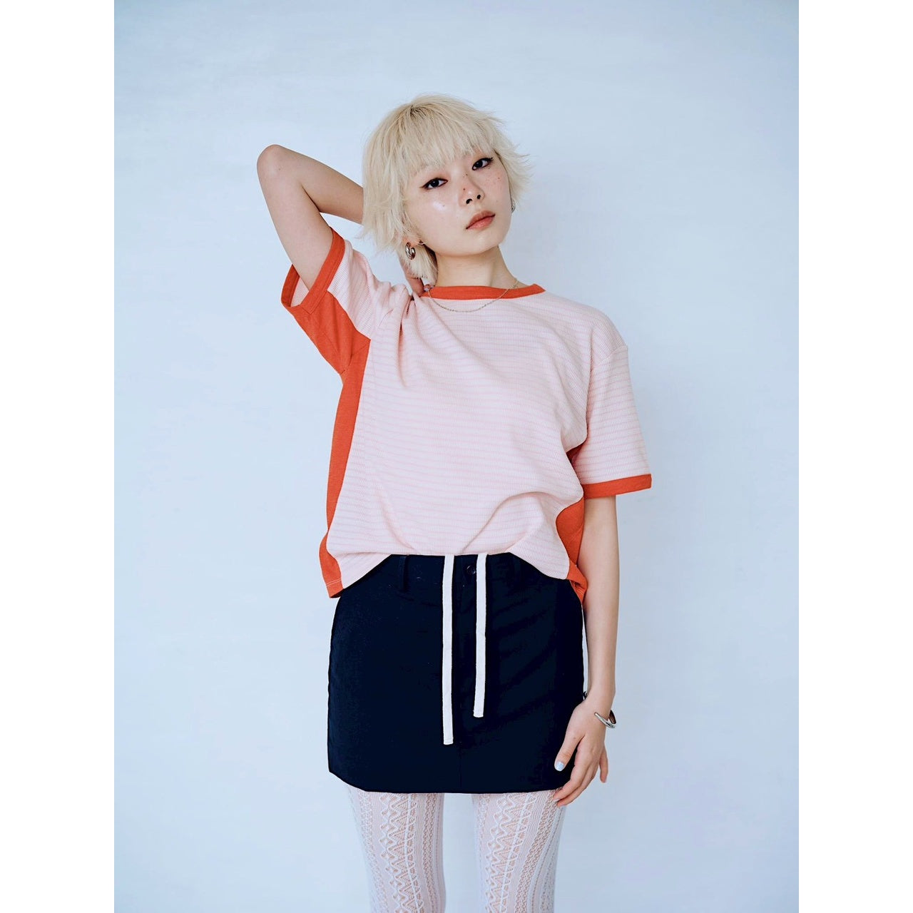 【PRE-ORDER】COLOR BLOCK STRIPED T-SHIRT