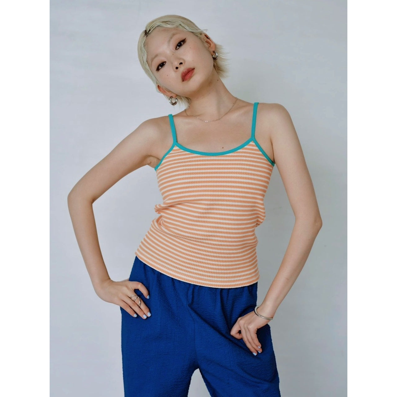 【PRE-ORDER】PADDED STRIPED CAMISOLE