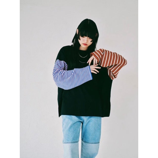 STRIPE SLEEVE L/S TEE