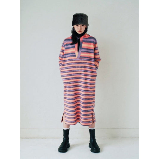 GRADATION KNIT DRESS